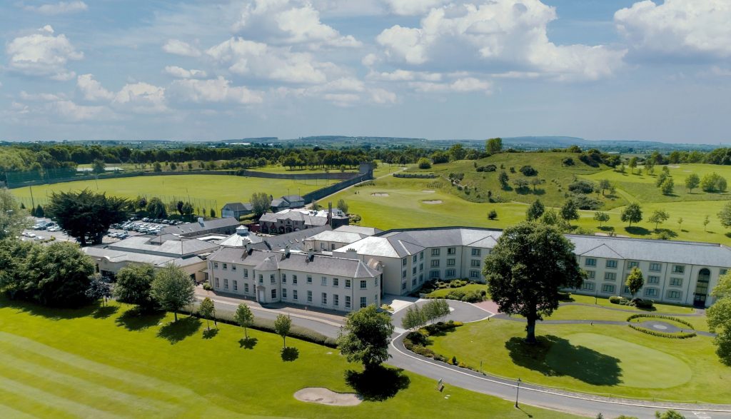 An aerial shot of Roe Park Resort
